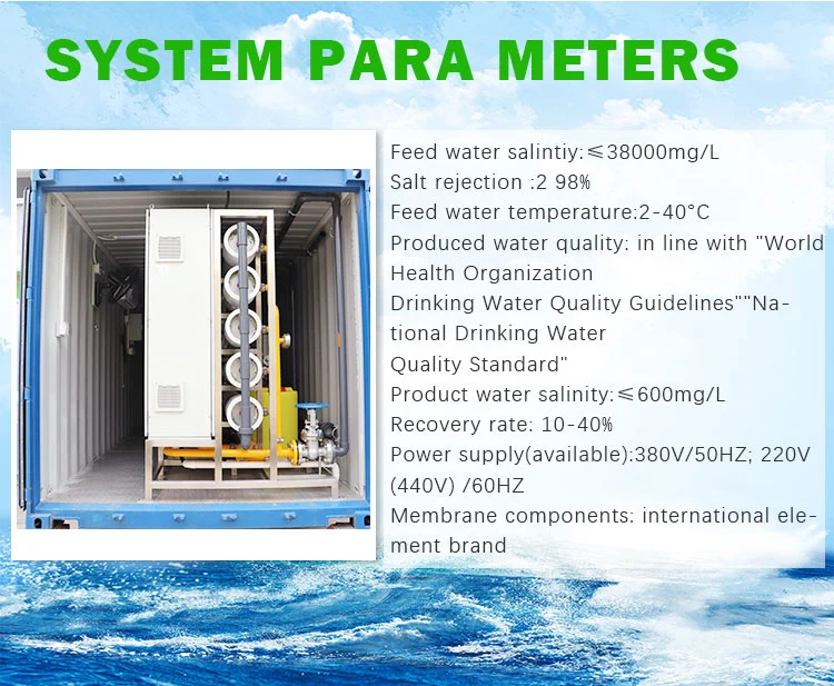 10000lph Seawater Desalination Machine Is Used for High Salt Alkali Area and Seashore Area