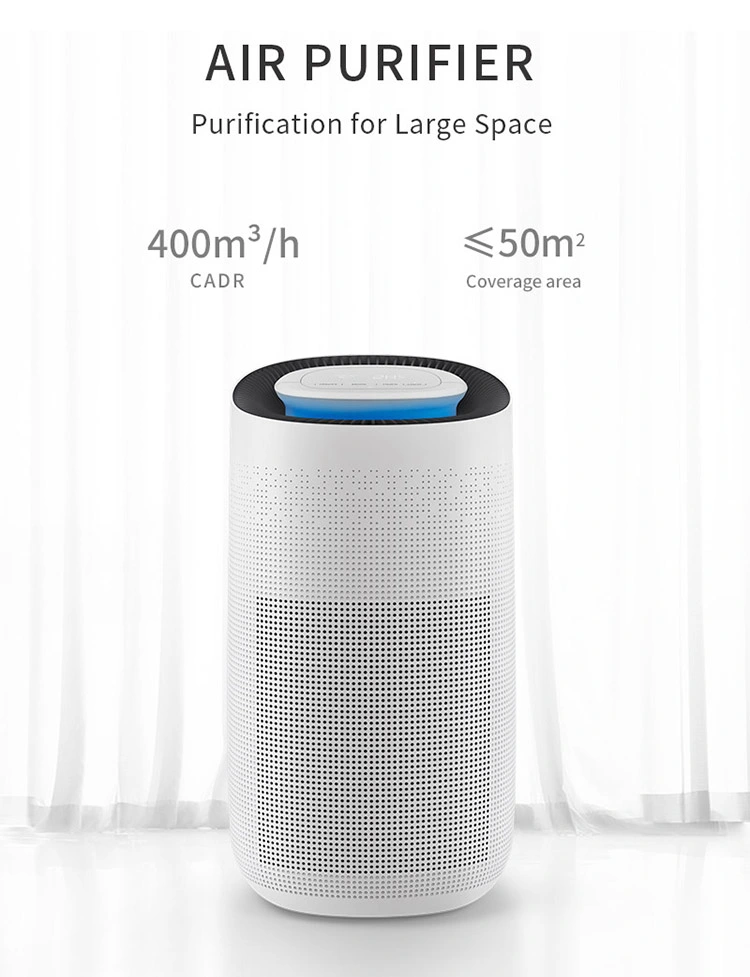 Comercial Electric WiFi Whole Home Big Pm2.5 Air Purifiers Air Cleaner with True HEPA Ionizer Filter